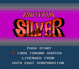 Captain Silver — Title screen